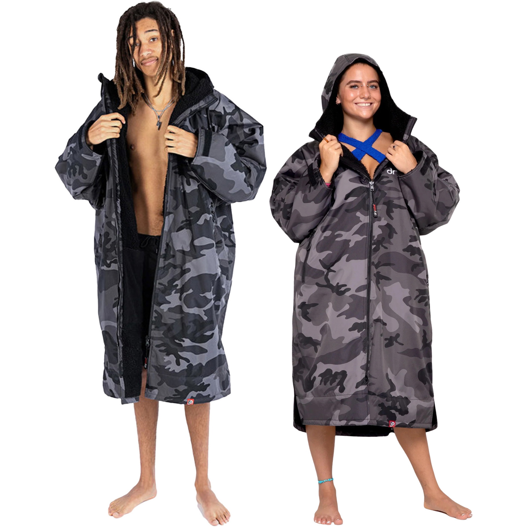 2026 Dryrobe Advance Long Sleeve Changing Robe DALSV3 - Black Camo